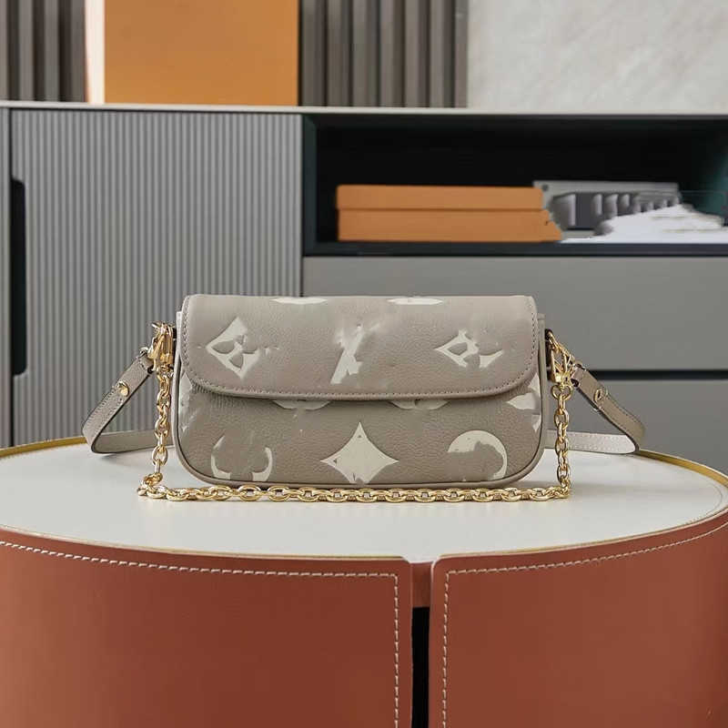 New Vintage Crossbody Bag Genuine Leather High-end Women's Bag Fashion Versatile Chain Shoulder Bag Underarm Ladies Mahjong Bag Q261016