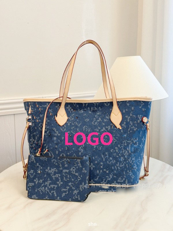 2pcs/set!Top quality Luxury designer handbag tote Womens crossbody shoulder bag large capacity shopping bag Flower Checked Bag tote bag