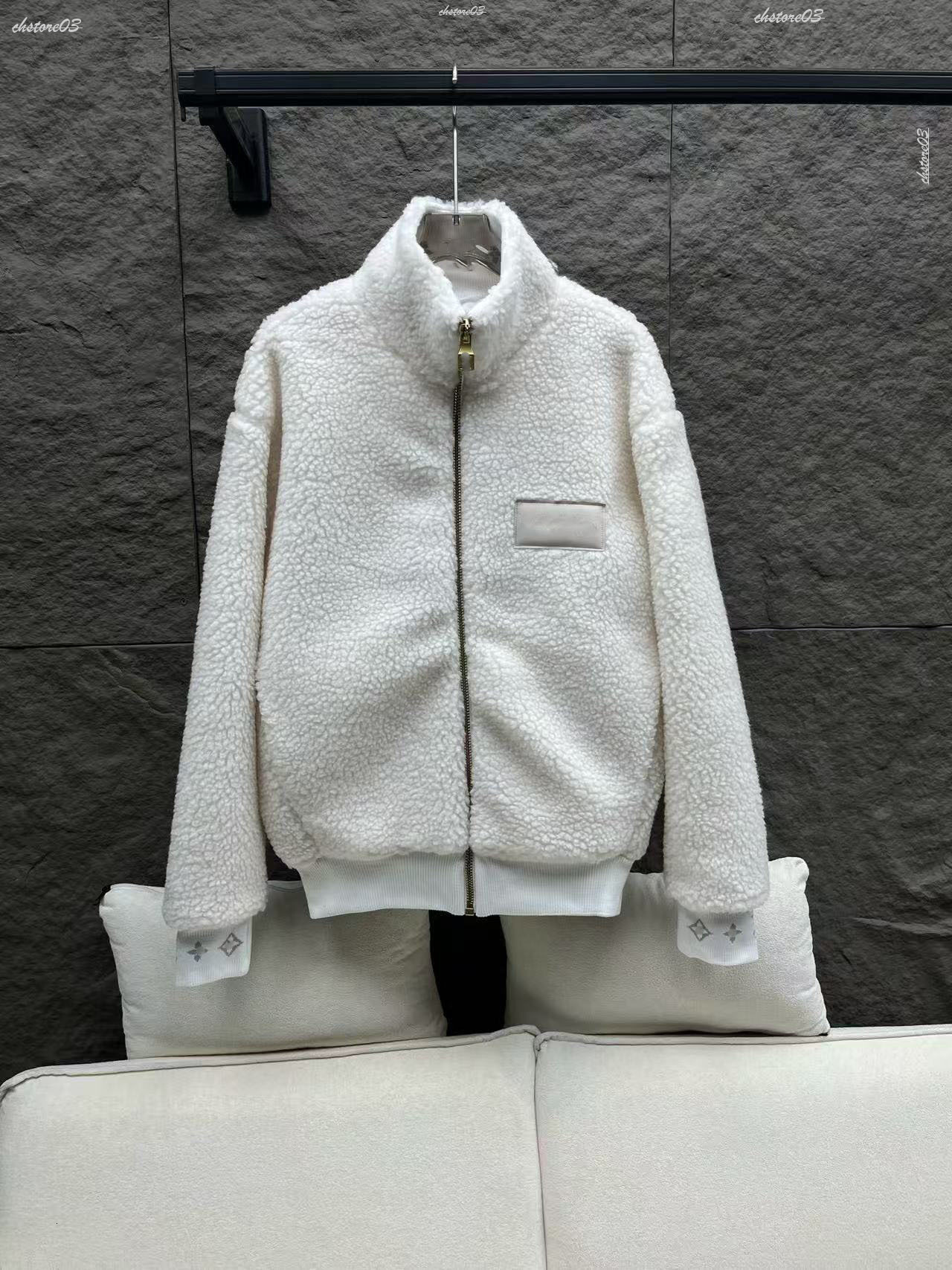 Lous Vition Jackets Men Designer Louise Fleece Jacket Premium Cotton Loose Casual Fashionable Outerwear Autumn Winter Women Casual Thick Warm Lousev