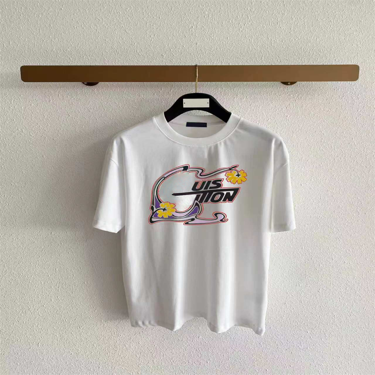 Spring new style hort-sleeved T shirt round neck cotton fabric women's and men's high-quality T-shirt Color black white Size s-2xl 61015b8