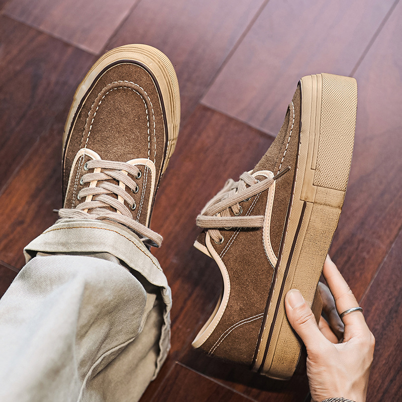 2026 New Men's Niche Thick-Soled Height-Increasing Suede Kangaroo Shoes, Student Casual Sneakers, X531
