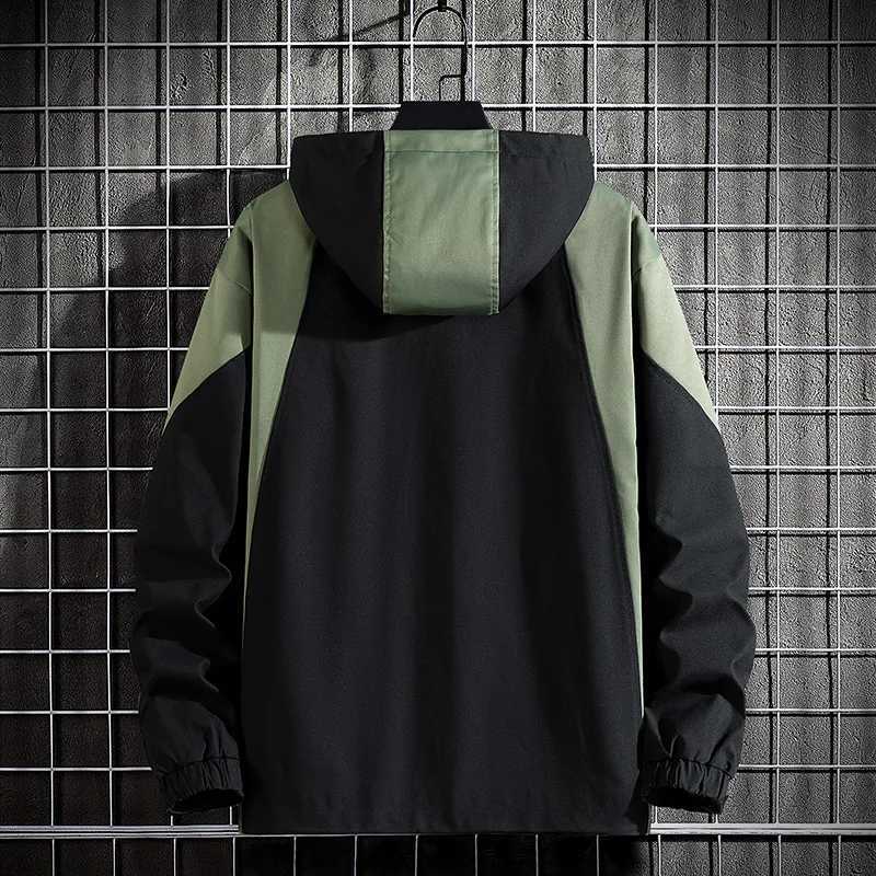 Spring Men's 2024 Jackets New Autumn Hip Hop Streetwear Outdoor Military Green Black Cargo Jackets Men's Casual Fashion Oversize 7XL 8XL 9