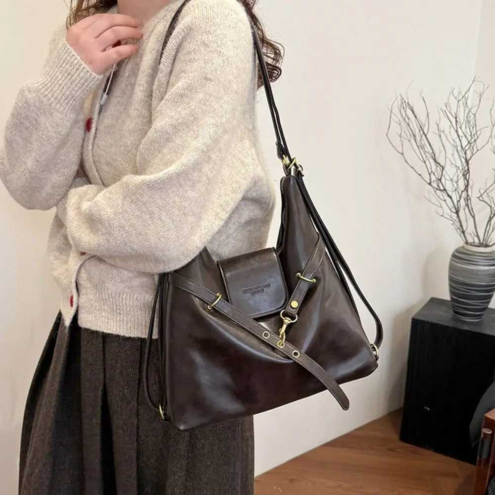 Evening Bags Women Fashion PU Leather Crossbody Bag Adjustable Durable Shoulder Bag Simple Backpack Bag H261016