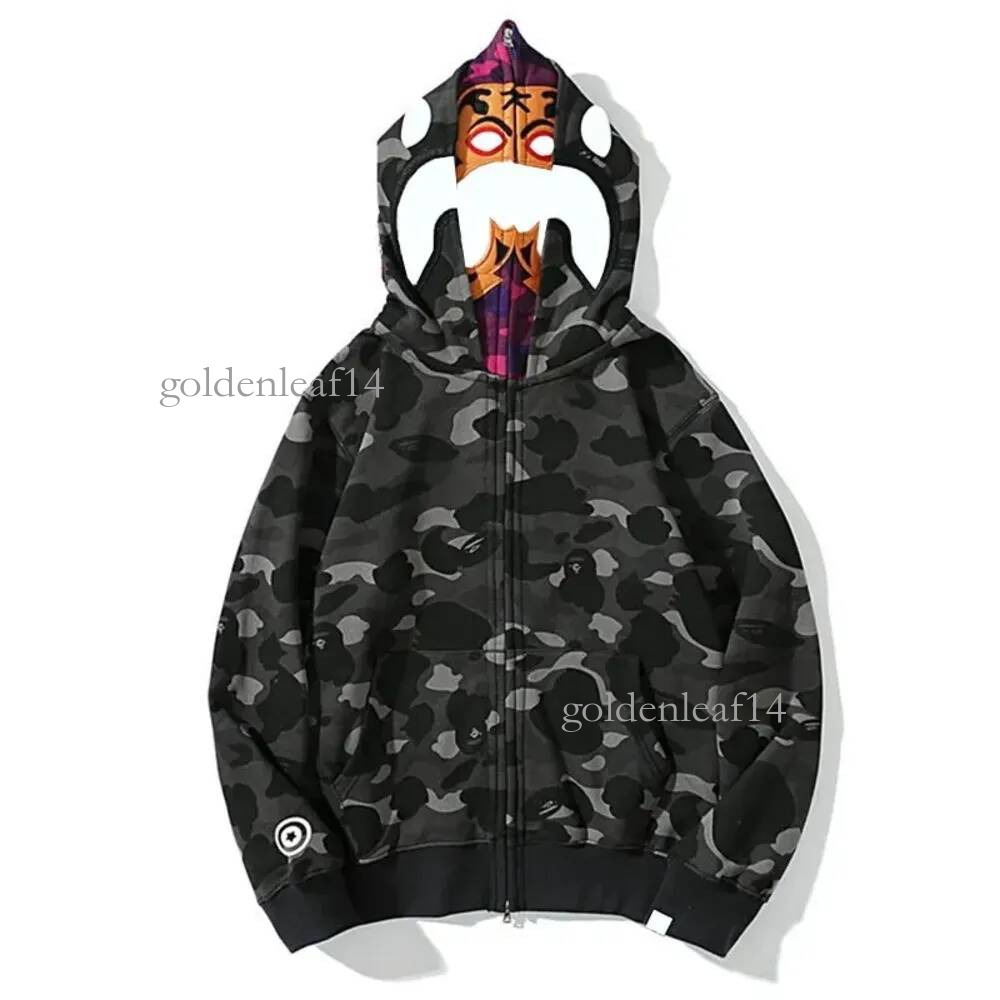 bathing App Hoodie Women Y2k Clothes Designer Bathing Ape Hoodie Camo Zip Up ape Jacket Men Streetwear Hoody Multi Color Camouflage Zipper Coat 3c5