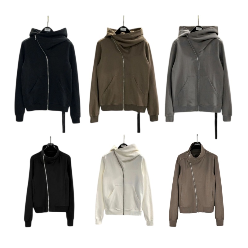 R O Designer Men Hoodies SUBHUMAN Wizard Hat Ribbed Zipper Hoodie short Solid Black Slim Fit Womens Sweatshirt clothes Style Dh58