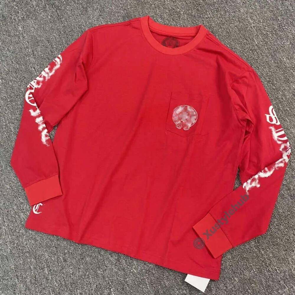 Chrome Designer Hoodie Luxury Brand Quality Graphic Pullover High Street Sweatshirt Casual Trendy Style Short Sleeve Mens Womens Chrome Tops 077