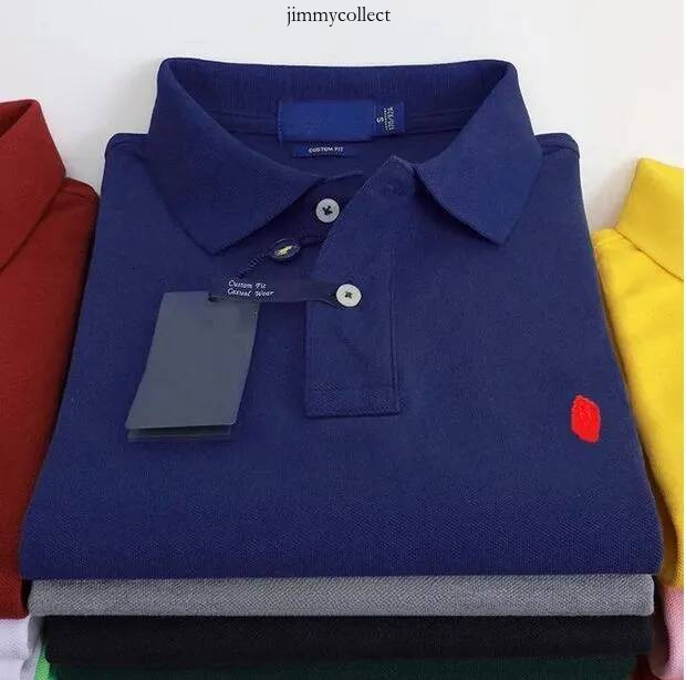Quality Spring Luxury Italy Men T Designer Shirts High Street Embroidery small horse Printing Clothing Mens Brand polo Shirt size S XL ad aac