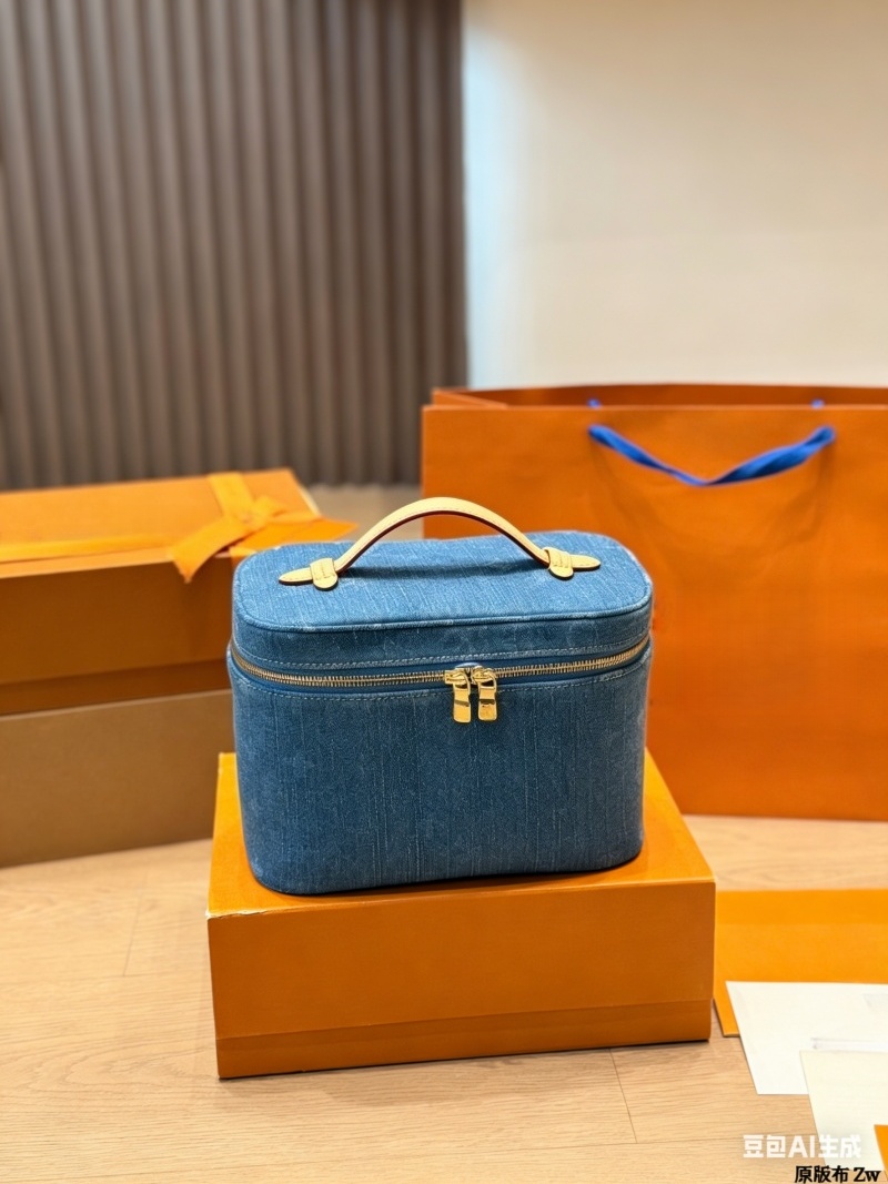 Designer Vanity Bag Women Denim Nice Cosmetic Cases Totes toiletry Luxury Shoulder Bags Crossbody Handbag large makeup bag High Quality Purses