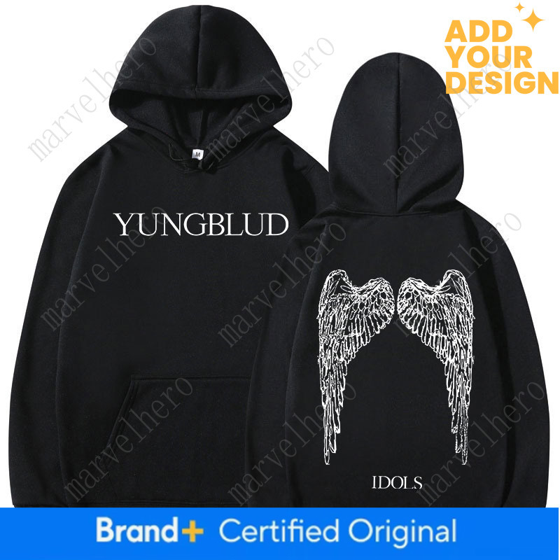 Yungblud IDOLS Wings Album Tour Hoodies Men Women Vintage Fashion Hooded Sweatshirts Hip Hop Oversized Pullovers Streetwear