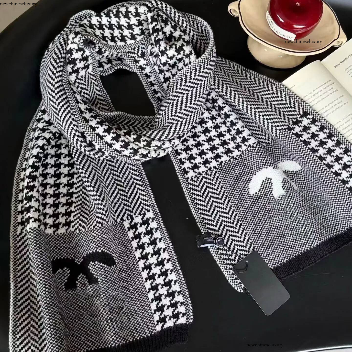 Designer Scarf for Women Cashmere Thousand Bird Grid classic letter pattern double letterfashion soft and warm simple Ideal gift