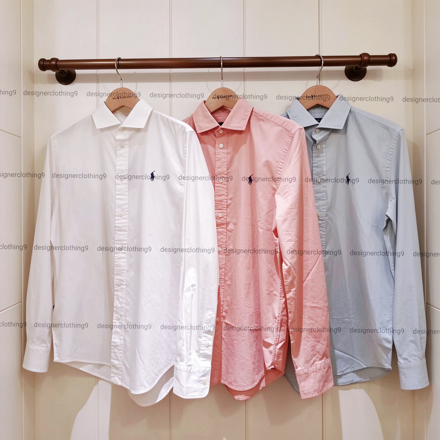 Mens Polos Shirts Designer Embroidery Casual Shirts Slim Fit Women Shirts Cotton Horse Tops Brand Fashion Long-sleeved Shirt