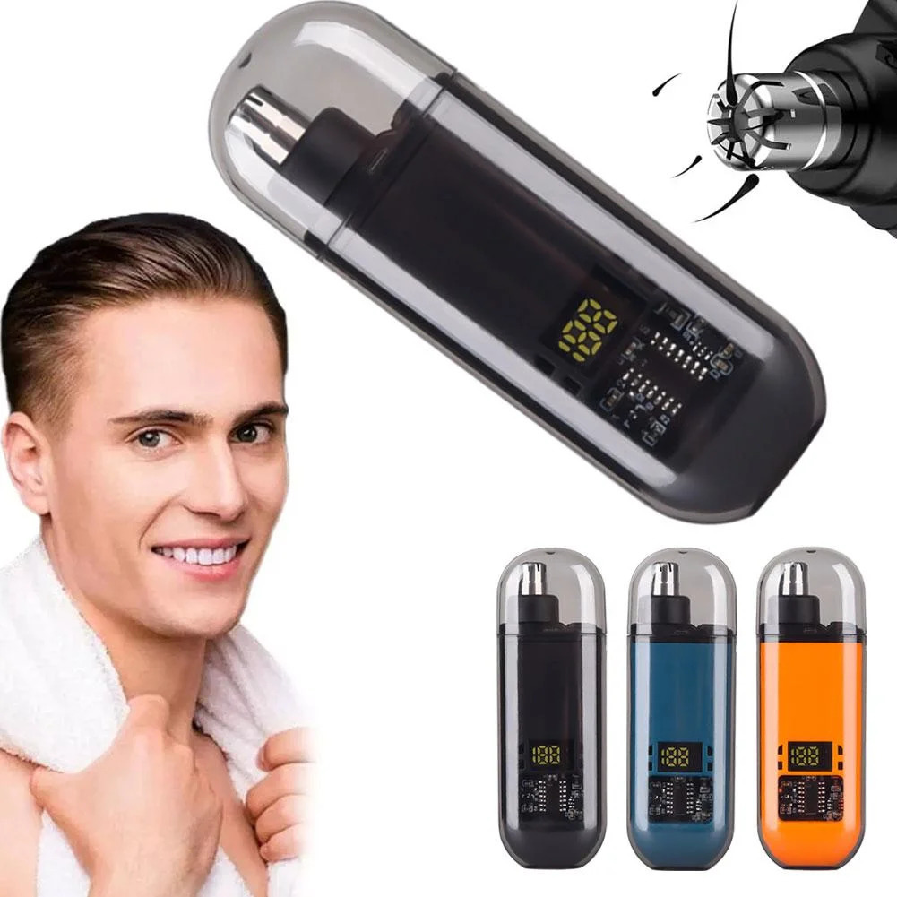 Electric Nose Hair Trimmer for Men Women - 2-in-1 Rechargeable Ear Nose Clipper Painless Eyebrow Shaver Washable Cutter 261016
