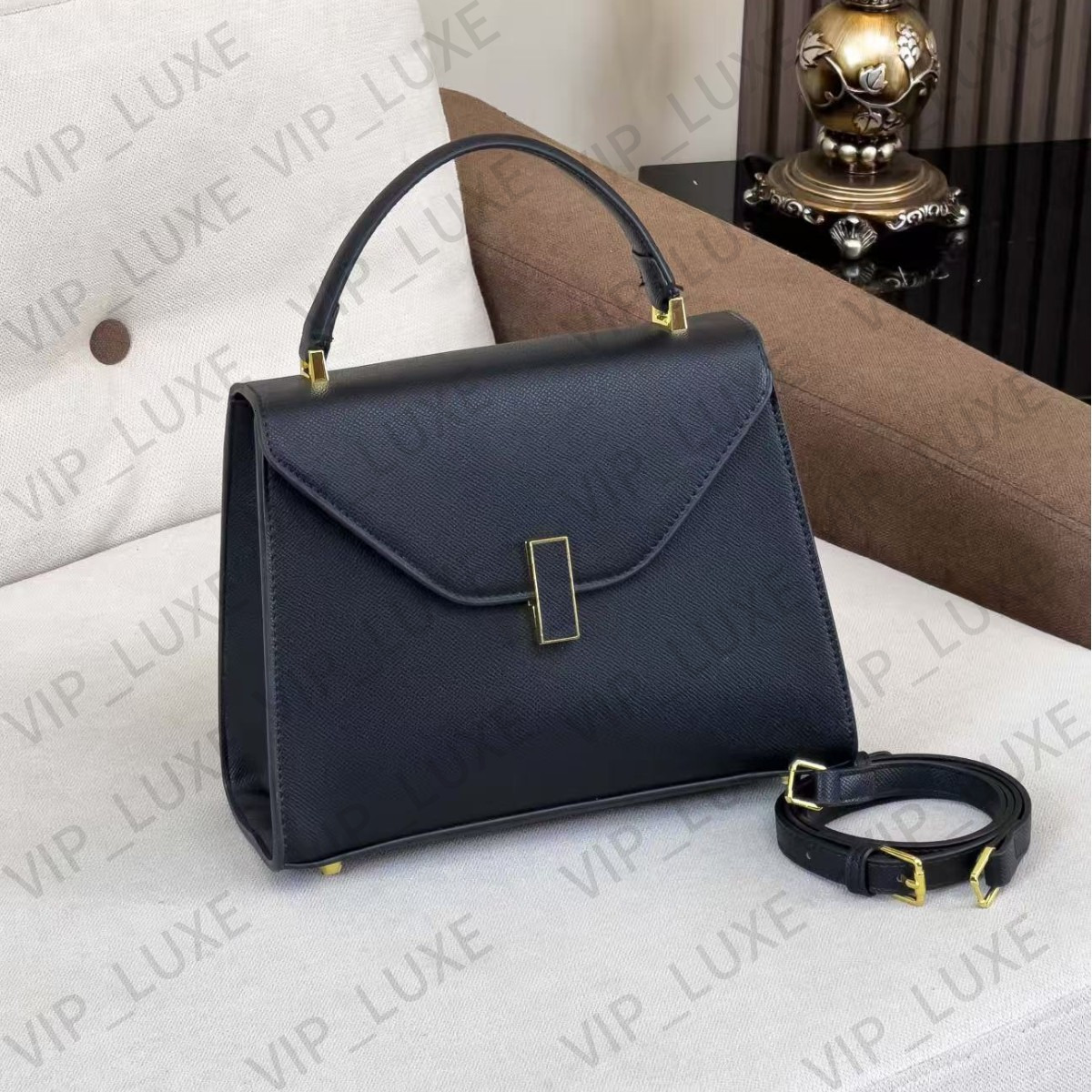 Top Fashion Minimalist Style Designer Bag Master Quality Valextra Bag Autumn Handbag Winter Luxury Genuine Leather Shoulder Bag Wallet Makeup Bag Ba