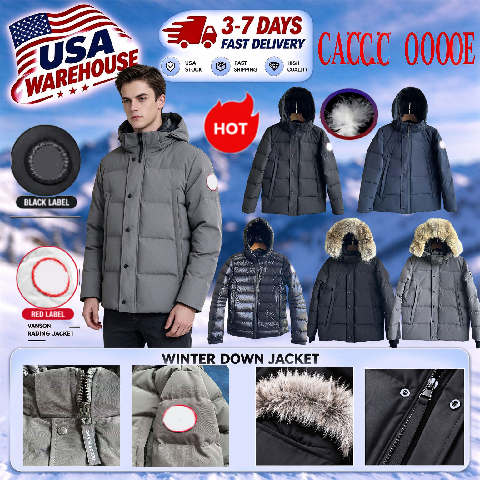 Puffer Jacket Mens Down Jacket Designer Jacket Winter Windproof Jacket Puffer Jackets Fur Hooded Parka Coats Fashion Waterproof Zipper Jackets09