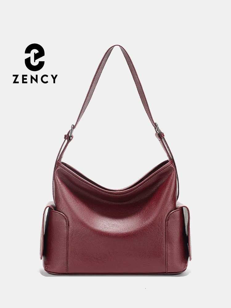 Zency High Quality Cow Leather Handbag Women Shoulder Bag Vintage Multi-functional Pockets Crossbody Bags For Work Commuter X261016