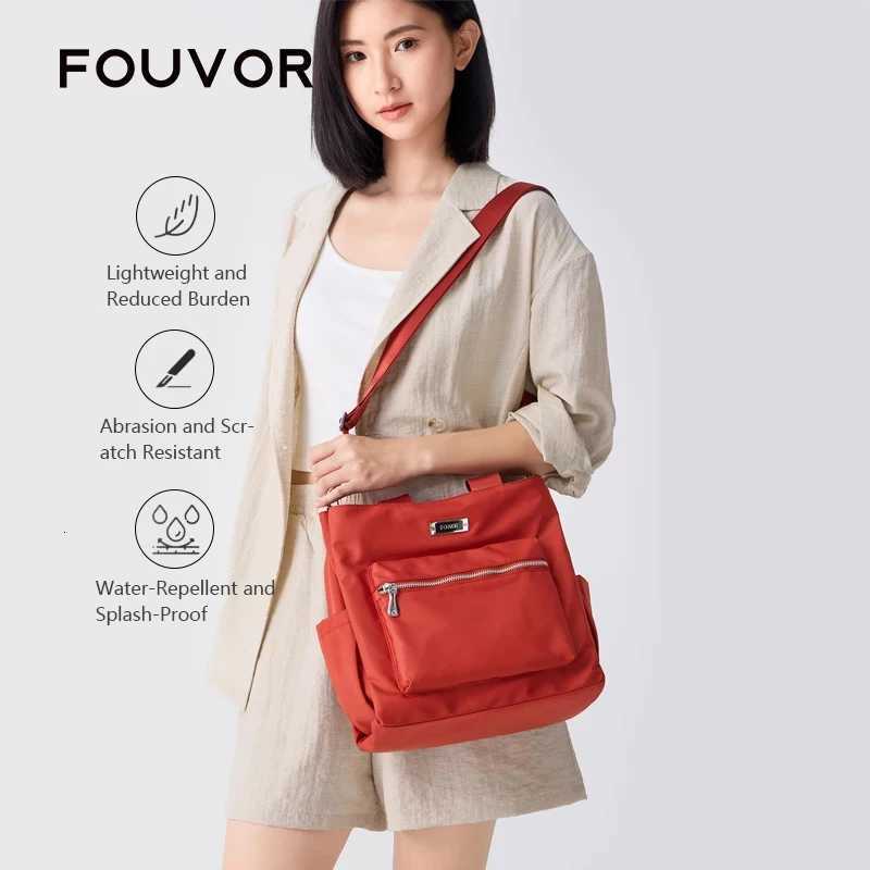 Shoulder Bags Fouvor Women's Crossbody Bag 2026 Waterproof Canvas Commuter Handbag Elegant Square Casual Small Shoulder Bags Female 2941-11 H26