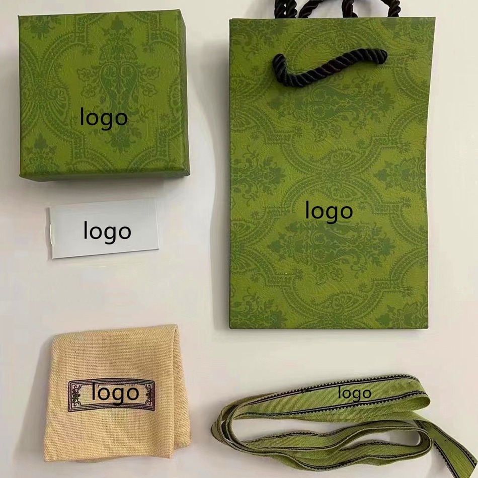 2026 New cologne Designer Boxes Green Color Ring perfume Case Necklace Earring Bracelet For Gift Packaging Box Jewelry Display GE
