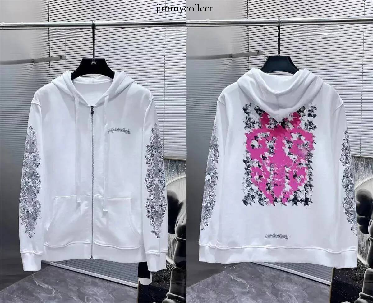 Chromelies Designer Hoodies Mens Cotton Hoody Zip Up Hoodie Long Sleeve Graphic Sweatshirt Sanskrit Letter Print Hooded Pullover Top a6c