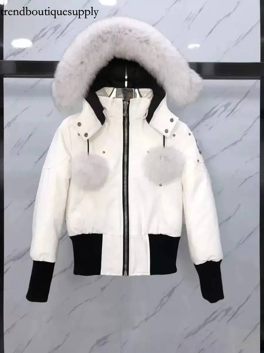moose Designer Parkas Jackets Mens Winter Outdoor Windbreakers Puffer Short Parka Down Jacket Removable Fur Collar Unisex Loose Fit Winter Thick War