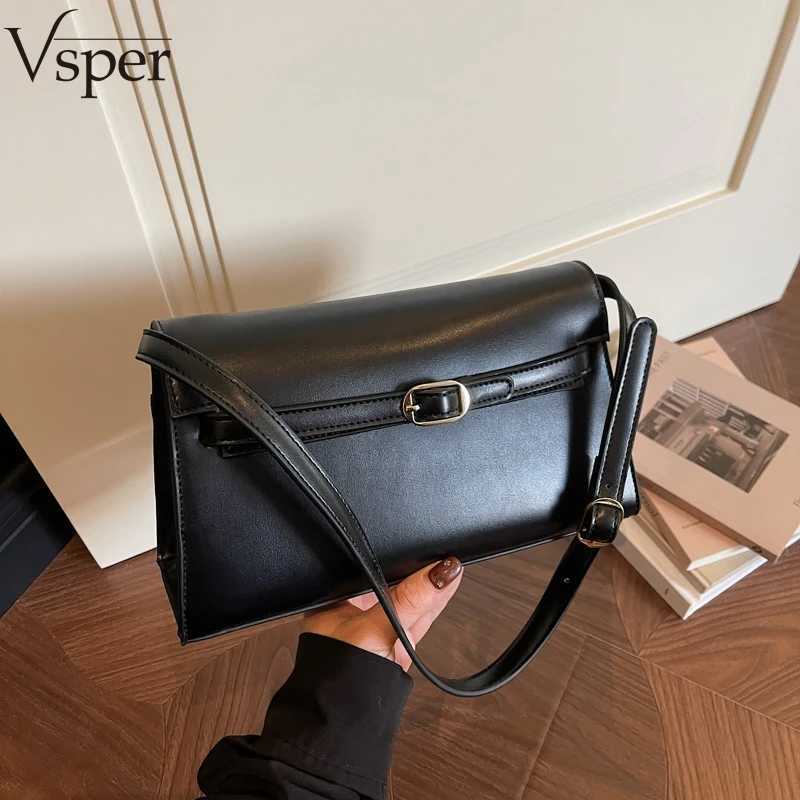 Vsper Simple Fashion Flap Shoulder Bags For Women Elegant Designer Handbags PU Leather Solid Color Small Square Satchels Q261016