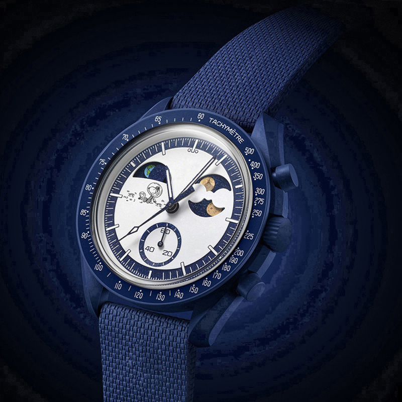 Mens Watches Moon Bioceramic Planet Moon Watches High Quality With Box Full Function Quarz Chronograph Designer Watches 42mm Moon Watch Limited Watc