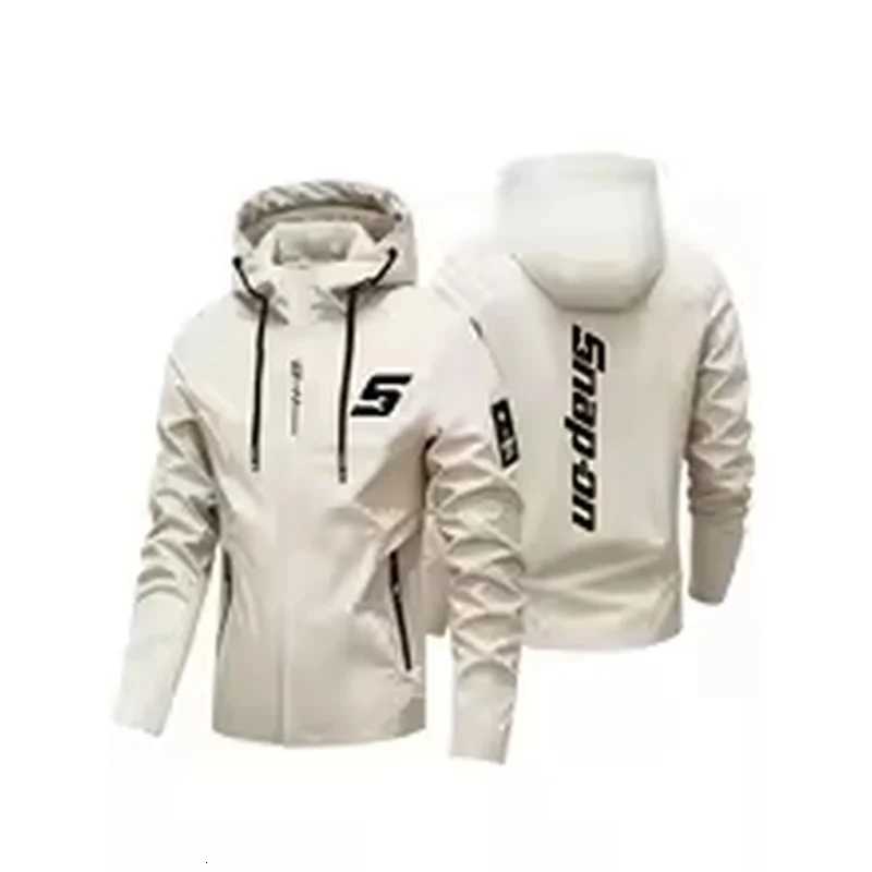 Outdoor Jackets Hoodies FashionGraphic with Art Font S Print Men Hooded Windbreaker Waterproof Casual Outdoor Sports Coat Daily Street OuterwearT261