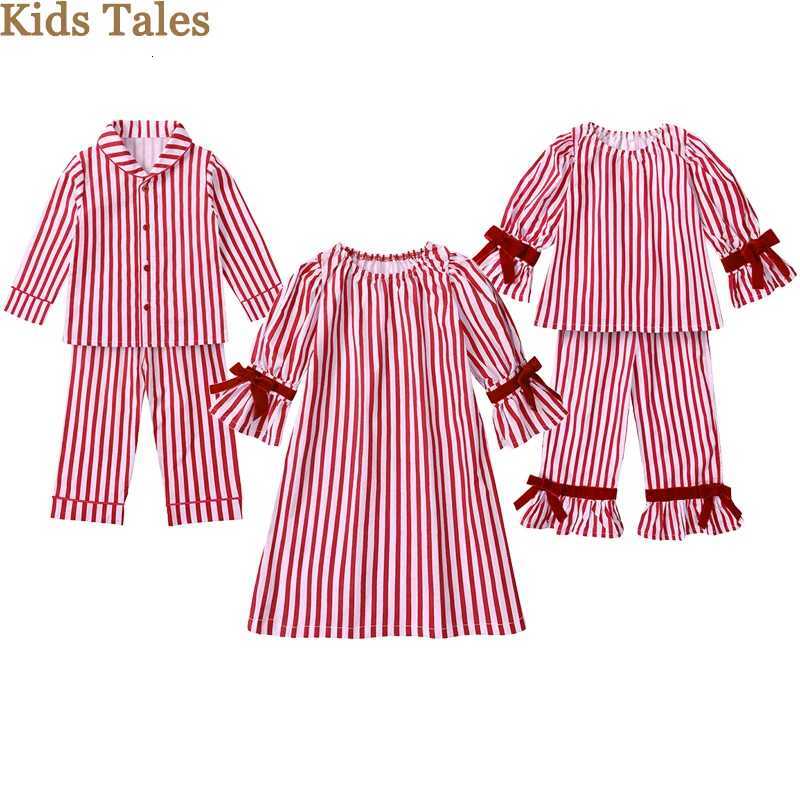 Pajamas 100% Cotton Fashion Kids Pajamas Sets for Children Hewear Clothes Stripe 2PCS Toddler Boy Girl Birthday Party Ce DressW261019