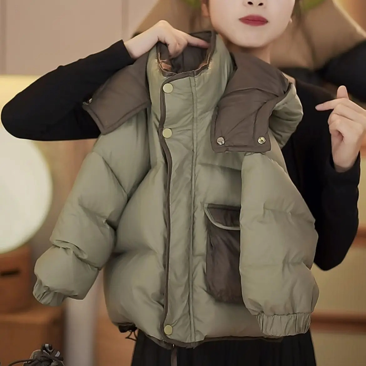 Boys Winter Jacket 2026 Thickened Warm Cotton Padded Coat Fleece Lined Outerwear Kids Clothing Children Fall Wear 261016