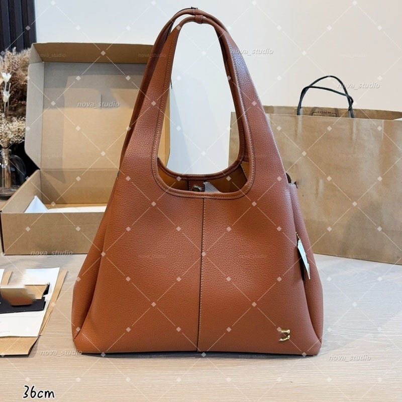 New 12AA Black Pebbled Leather Tote Bag Women Designer Luxury Handbag With Handle fashion brand Shoulder Strap Large Capacity Shopping Shoulder wome
