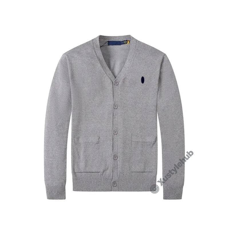 polo Men's Sweaters Small Embroidery Knitted Cardigan Cotton Causal Open Front Woolen Jacket Horse Long Sleeved Cashmere polo Sweater polo f93
