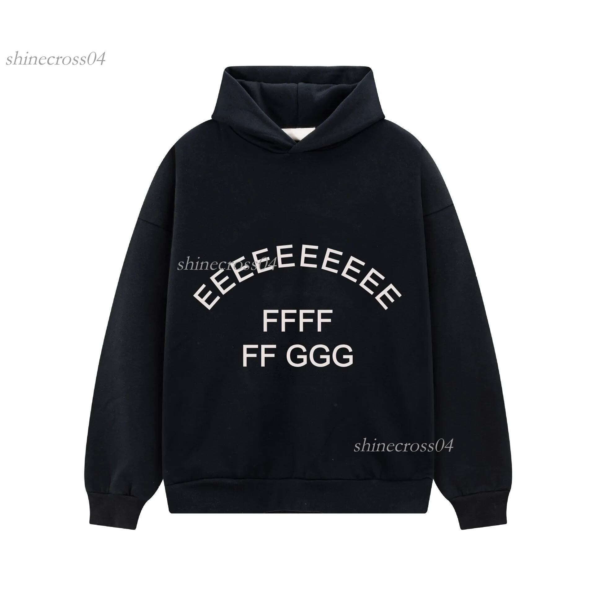 1977 hoodie Designer essential Hoodies Tide Brand Letter Printed Plus Velvet Hooded Sweatshirt Men Women High Street Casual Loose Oversized Hoodies