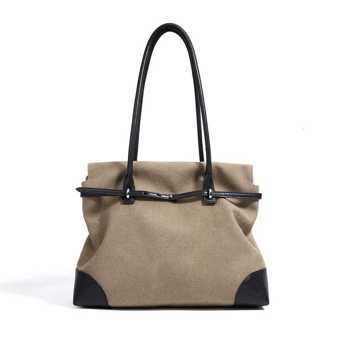 Mendy Top-handle Bag Women's Bag Canvas Leather Tote Bags High End Bag Large Capacity Handbag 2026 New In Designer Carrier Bag X261016