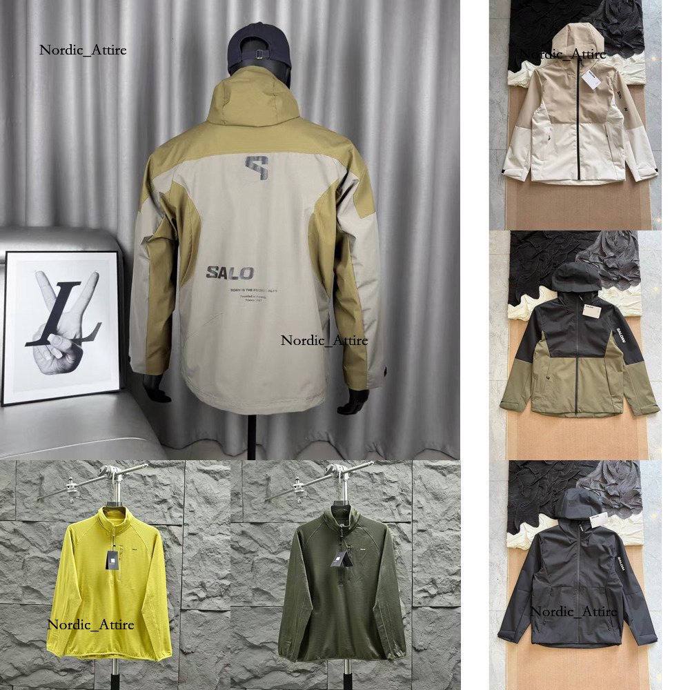 2026 10A salomJacket luxury designer mens SLM Jacket end version High fashion Windbreaker Windproof hoodie Outdoor sports Top-tier quality 8f4