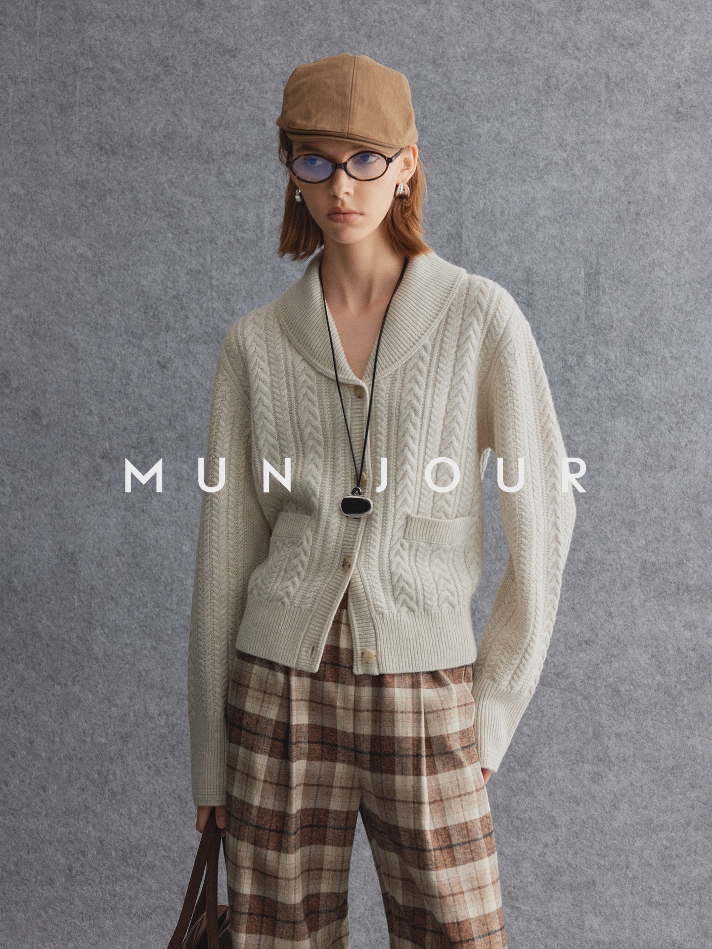 Yak Sheep Wool Blend Cable Knit Cardigan For Women Green Collar Nordic Style Winter Warm Cozy Sweater Coat Casual Outerwear MAKOUFEI
