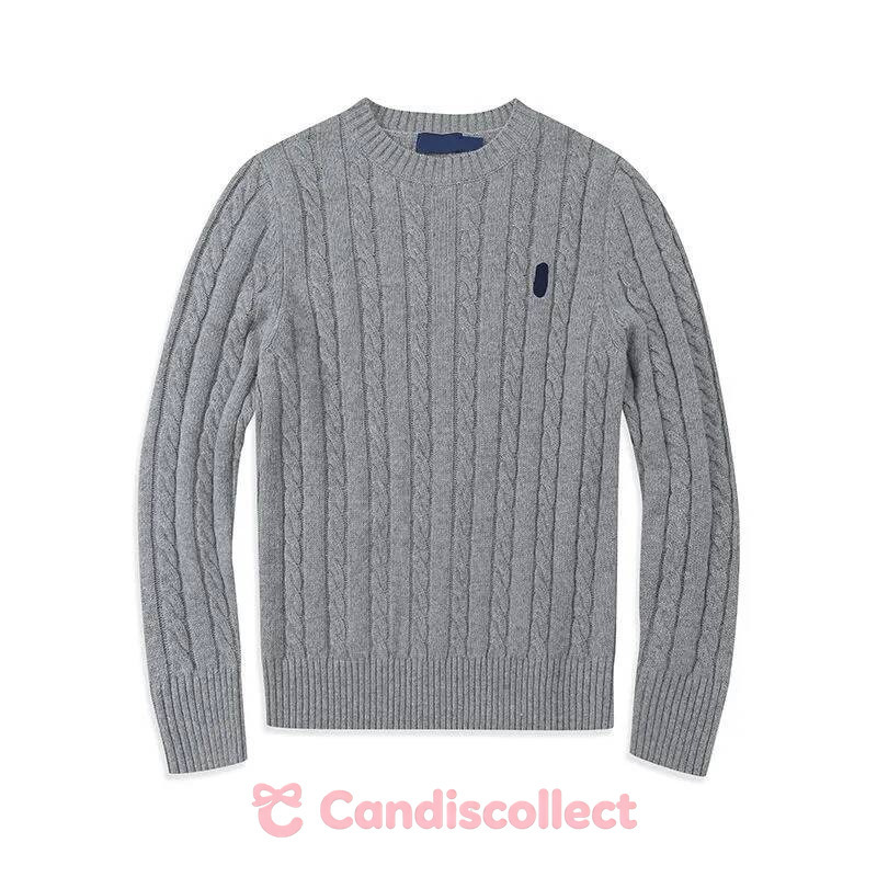 polo cardigan men designer knit Horse sweater quarter zip pull homme mens pullover half zipper luxury brand casual jumper autumn wool d98