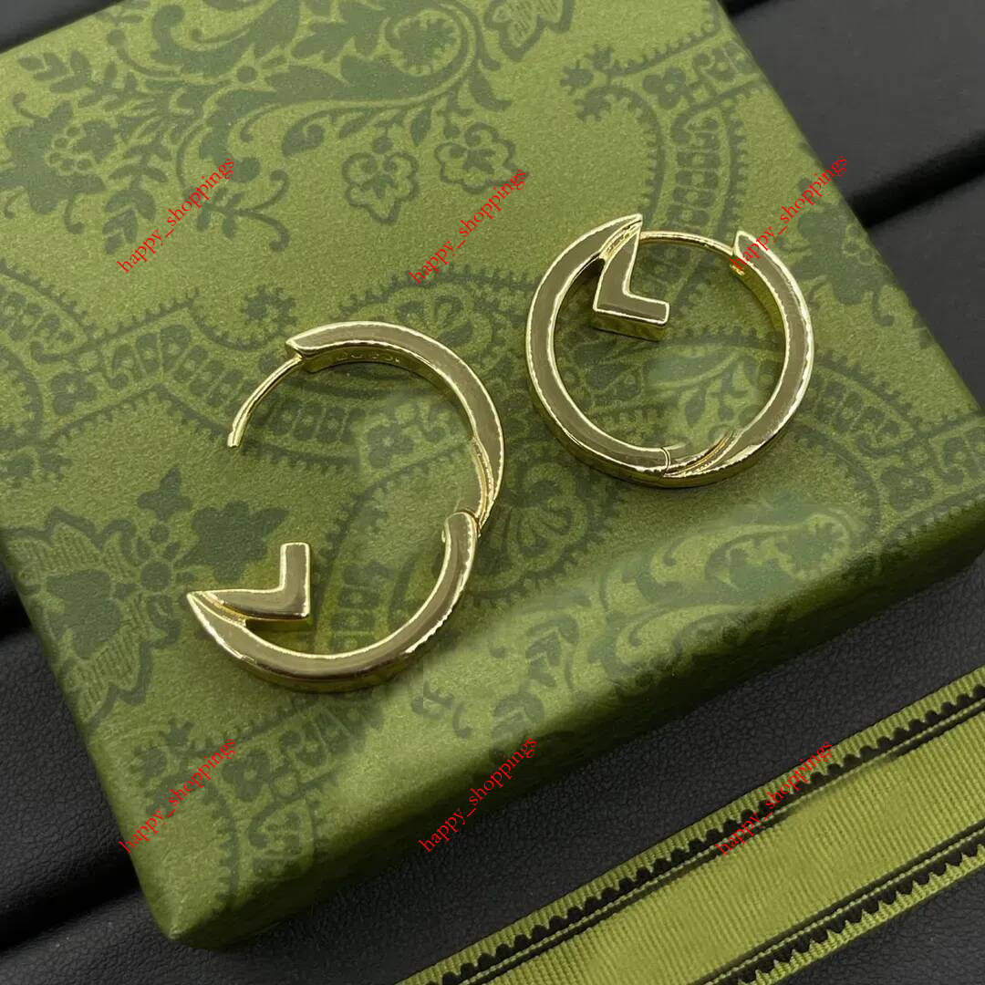 Designer Classic Letters Hoop 18k Gold Silver Stud Crystal Pearl Dangle Earrings for Women Men Party Geometric Ear Jewelry Birthday Day Love Gift