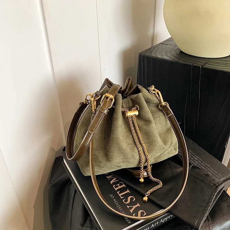 Shoulder Bags Faux Suede Sewing 2026 Hot Sale Bags for WomenThread Solid Color String Women's Handbags Soft Simple Commuting Crossbody Bags X26