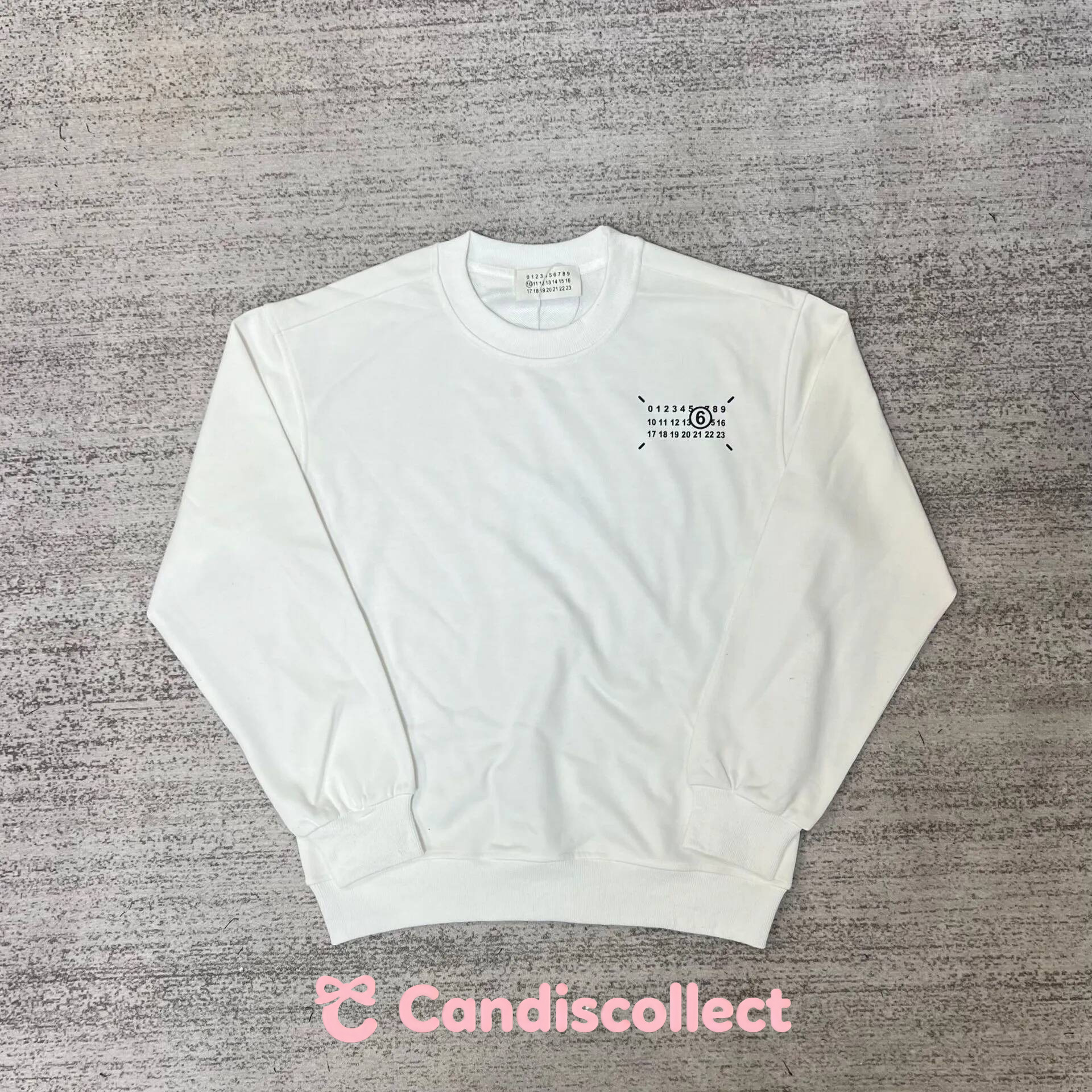 Designer Trendy Brand Mm6 Hoodie Digital Pattern Letter Print Pullover Long Sleeve High Quality Fashion Margeilalies hoodie 924