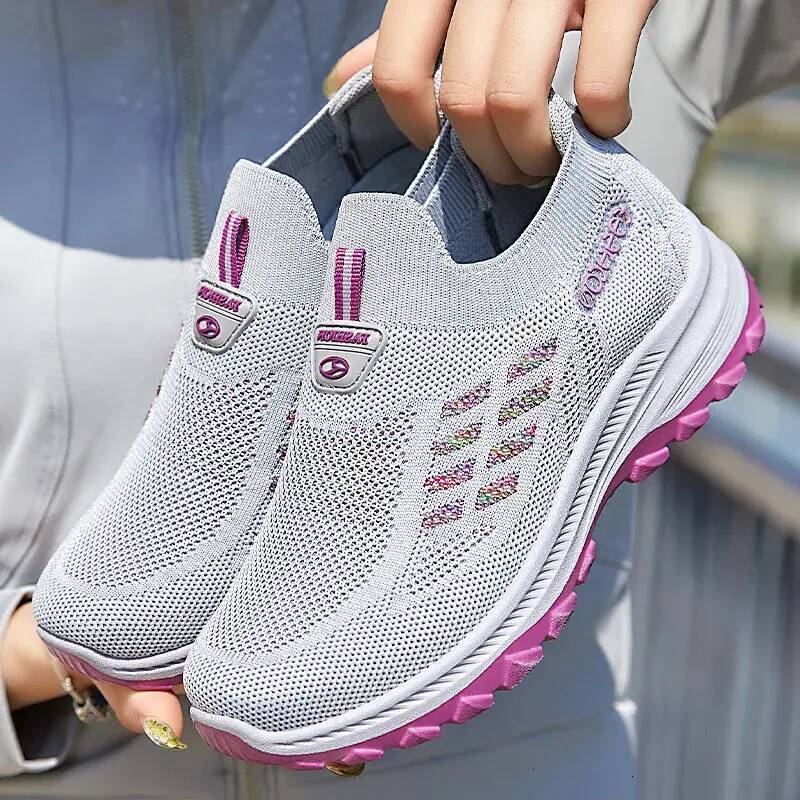 Men Shoes Spring New Women's With Breathable One Step Soft Sole For Middle And Elderly Mom's Breathable Shoes Footwear