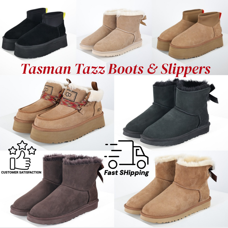 Designer boots Tasman slippers tazz slides womens snow boots women platform Boot Classic Micro ultra mini boot Shearlingsuede men shoes winter ankle