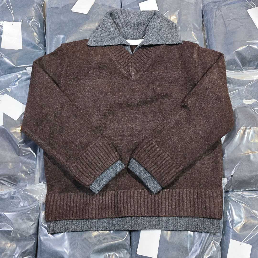 High-Quality Mens Designer Sweatshirt Comfortable Knitted Turtle Neck Cardigan