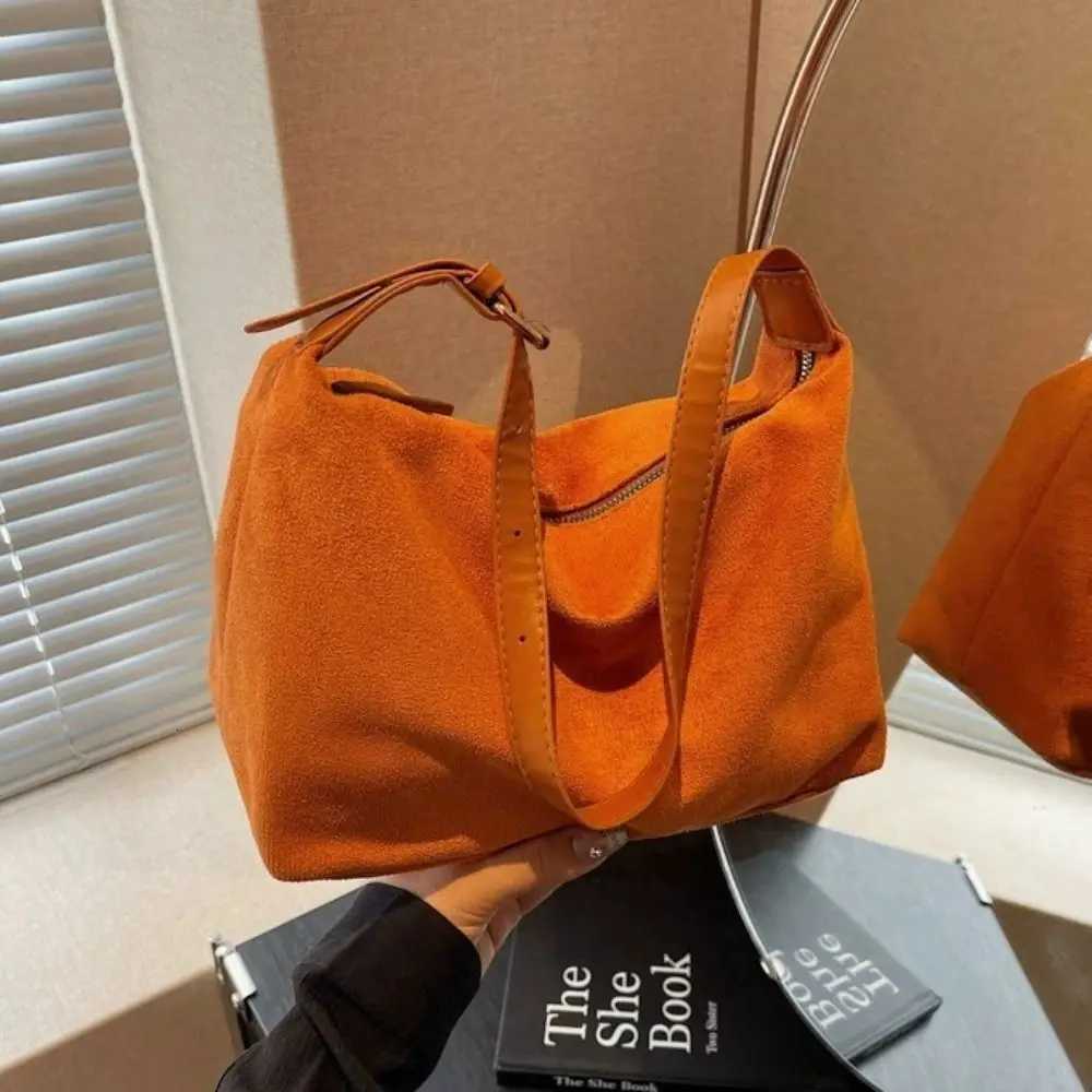 Totes Waterproof Handbag Suede Shoulder Bag Large Capacity Fashion Hobo Bag Solid Color Korean Style Ladies Tote Bag Travel X261016