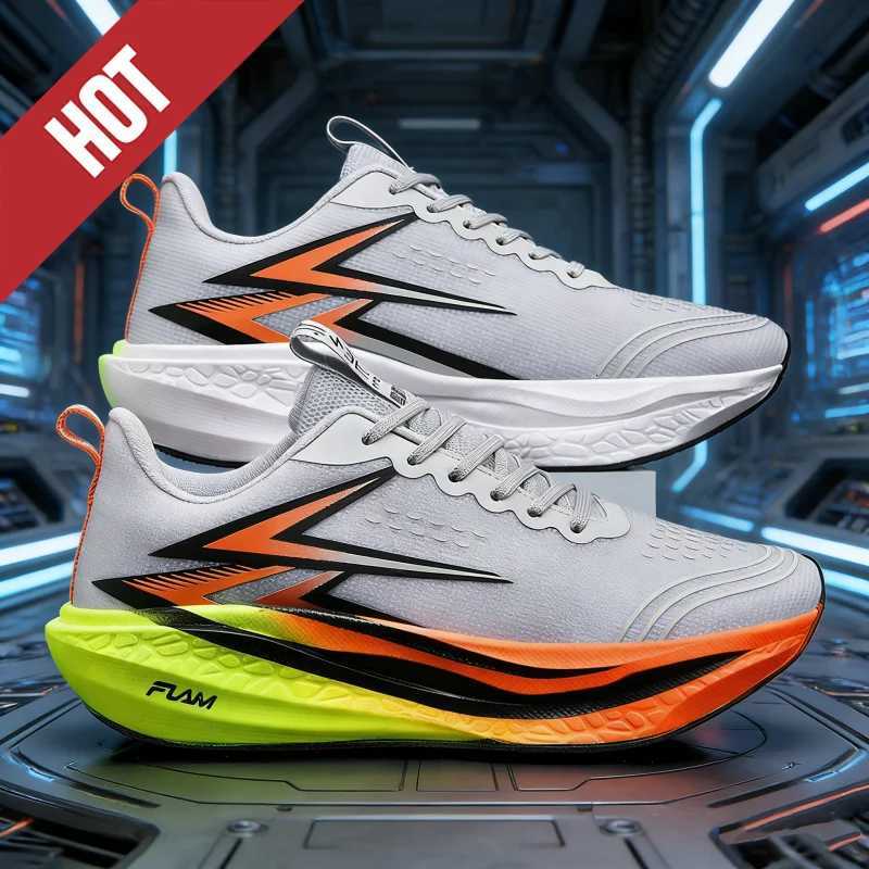 Casual Shoes HOT Running Shoes Carbon Board Speciality Marathon Men Sports Breathable Lightweight Women Comfortable Athletic Nonskid Sneakers H26101