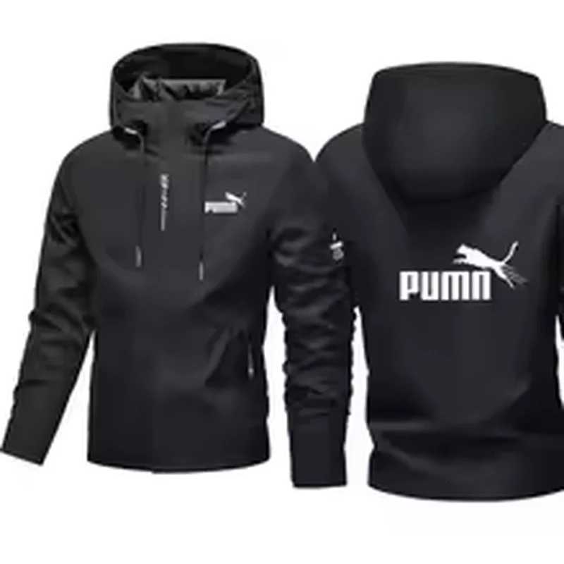 Outdoor Jackets Hoodies Casual for Men Spring/Summer 2026 Waterproof and Windproof Design for Outdoor Activities Sports with Zipper.T261016