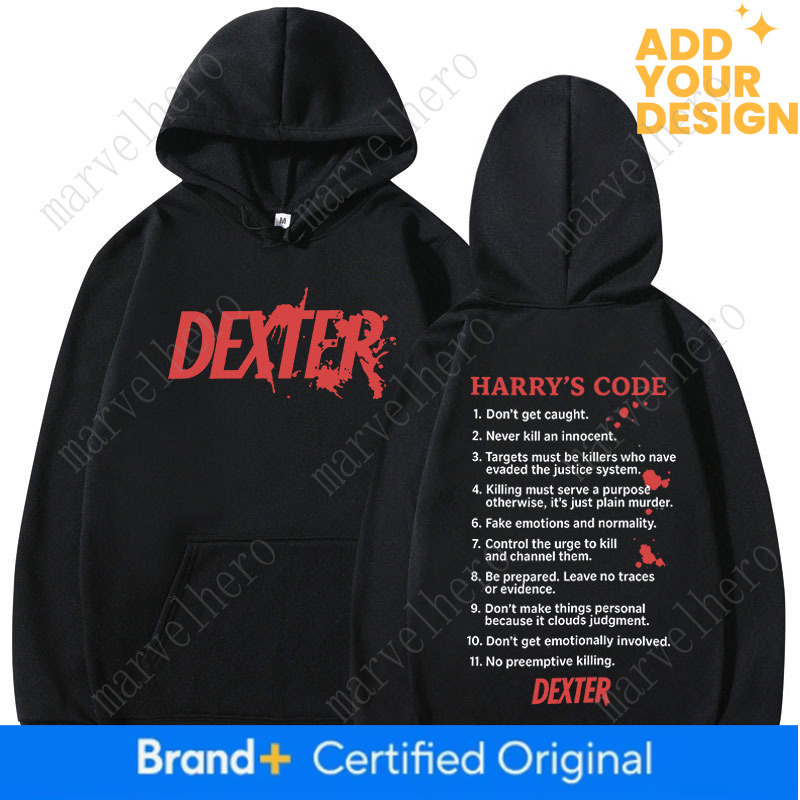 TV Play Dexter Morgan Harry S Code Hoodies Men S Women Casual Oversized Sweatshirts Fashion Vintage Hooded Pullovers Streetwear