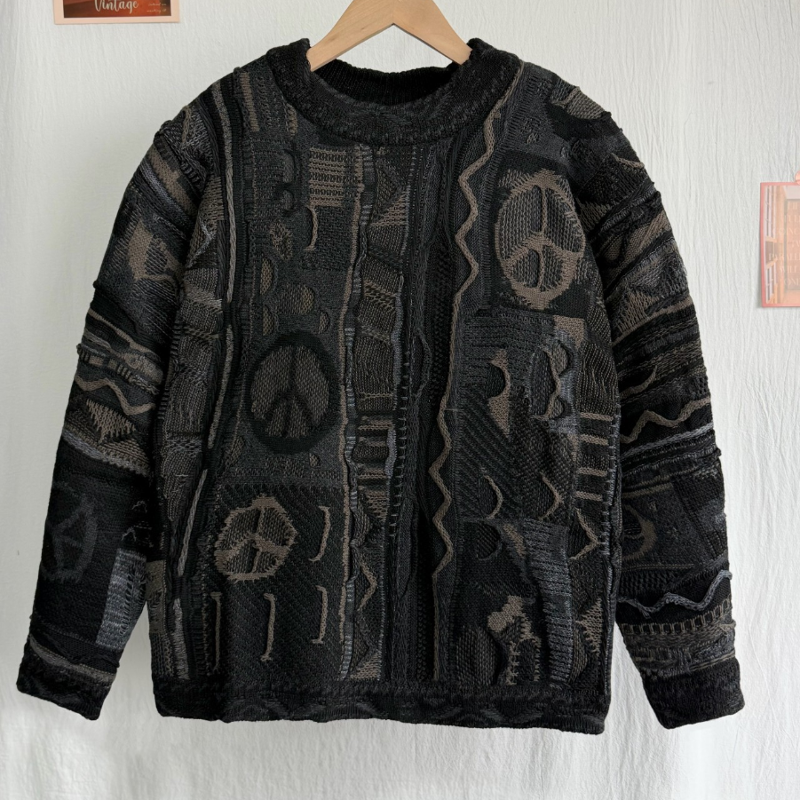 Black Knitted Sweaters Men Women Sweater