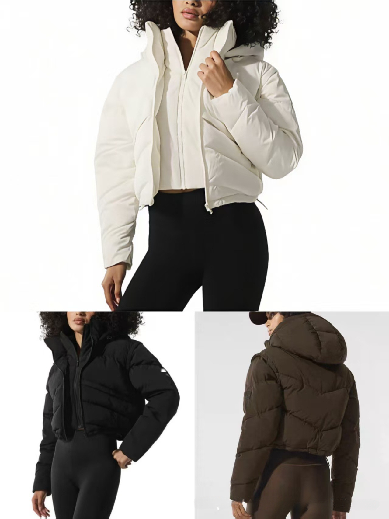 Coat Puffer Jacket A10 Designer Women's Jacket Winter Coat Outdoor Thick Warm Hooded Jacket White Down Double Zipper