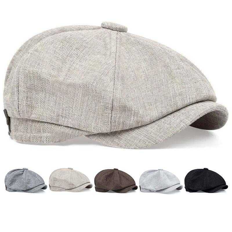 Blinders Classic Caps for Men Peaky Hat Newspaper Hat Shelby Same Style Beret Men's Sunshade Hat Suit Accessories Men's Gifts S261016E3QZ