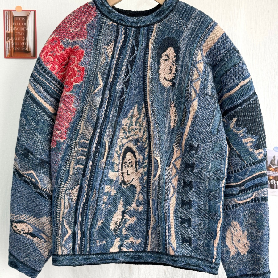 Knitted Sweaters Men Women Best Quality Print 27ss