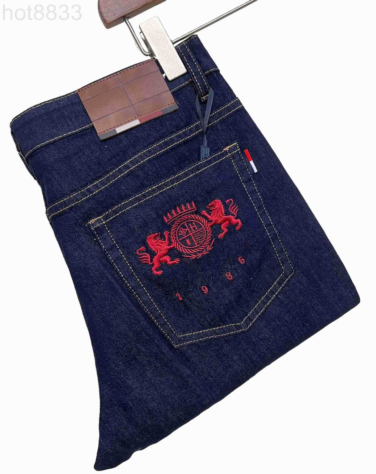 Men's Jeans Designer New High Quality Slim Style Branded Denim TH Luxury Wears UA8G